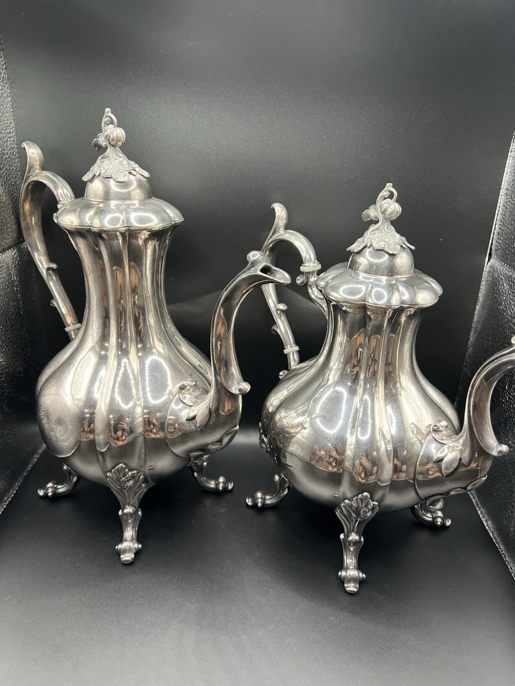 Vintage Reed & Barton Winthrop Silver plate 4 Piece Tea set Excellent Condition