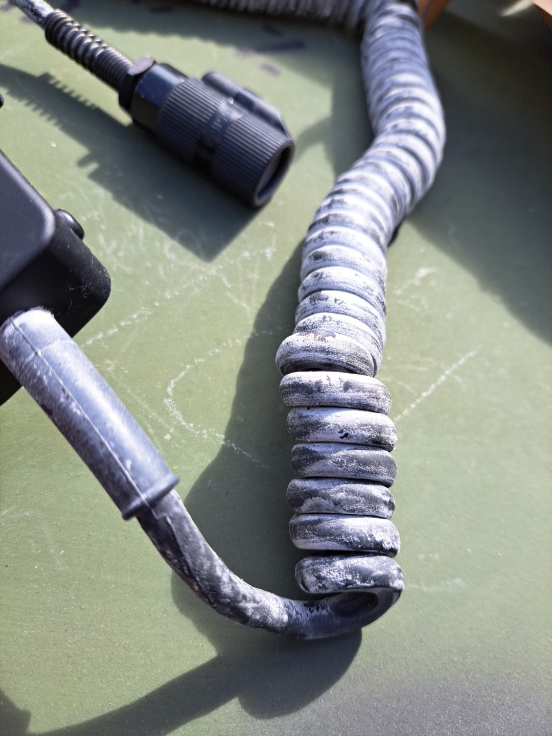 NOS Vintage M80/U Dynamic Radio Microphone Handset ARMY NAVY Old Style Plug M80