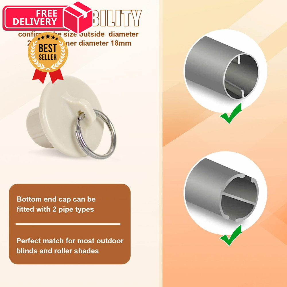 Seprochoo Coolaroo Replacement Part Roller Shade Hardware One Size, Sand