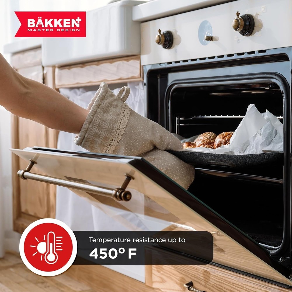 Bakeware Sets Nonstick Carbon Steel Baking Sheet & Pans Stackable 10-Piece