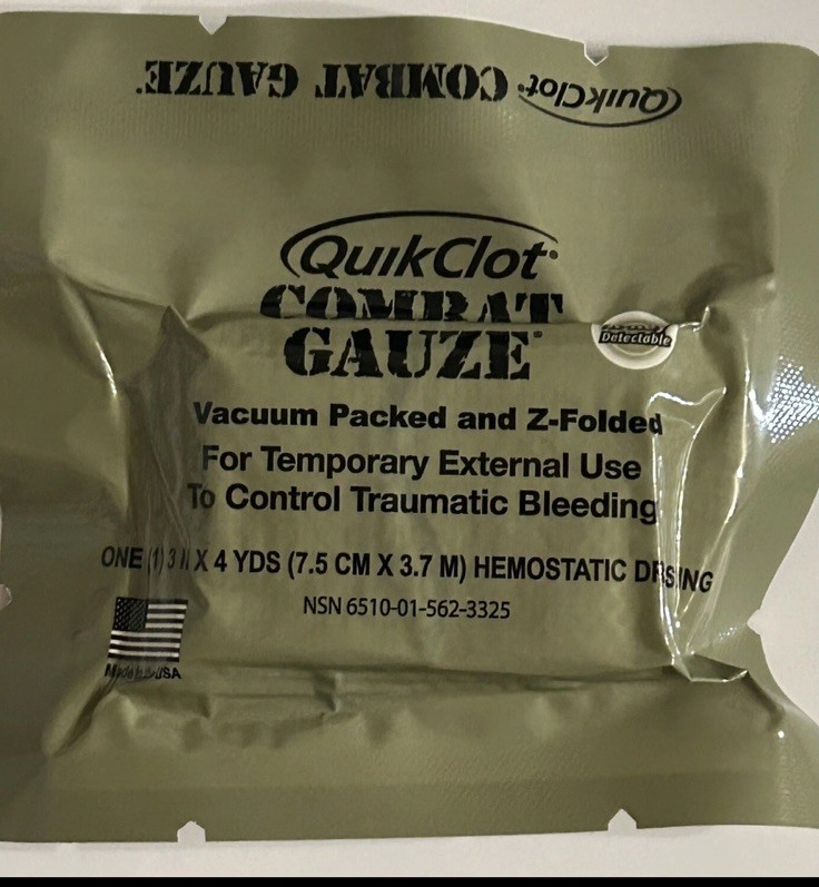 1-Pack QUIKCLOT Combat Gauze New Exp 2029 1-31