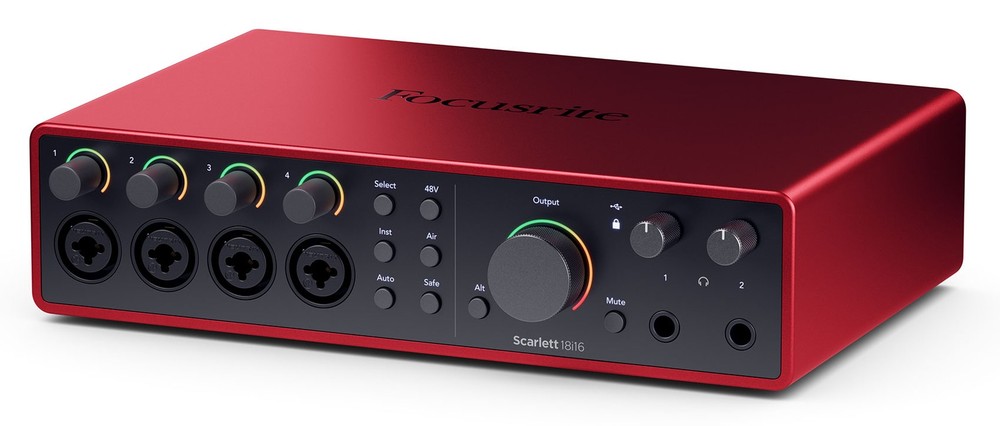 Focusrite SCARLETT 18I16 4G 4th Gen Audio Recording Interface+Backpack