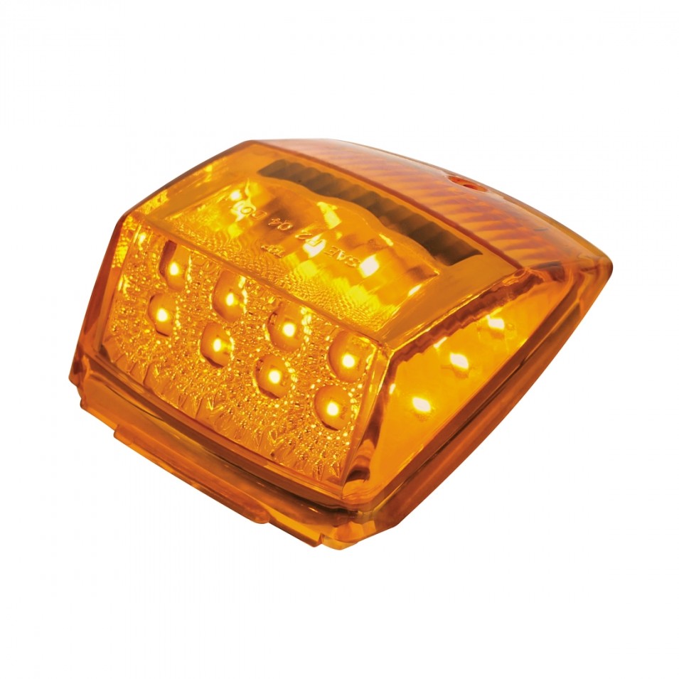 Square LED Cab Lights Amber LED 5 Pack