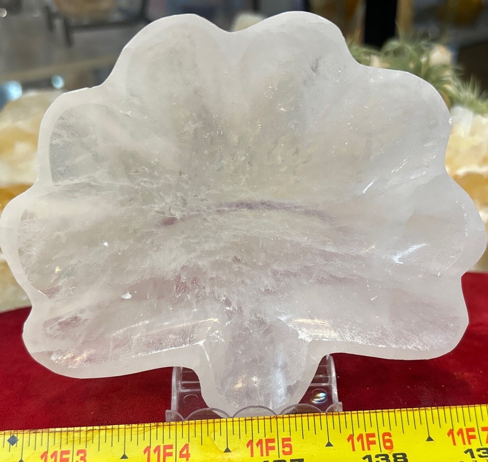 4” Selenite Bowl Sea Shell Shape