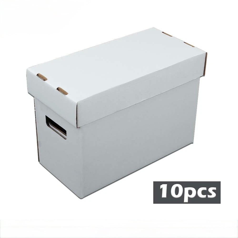 ComiCare Comic Book Storage Short Boxes Pack of 10 Holds 150 Stackable