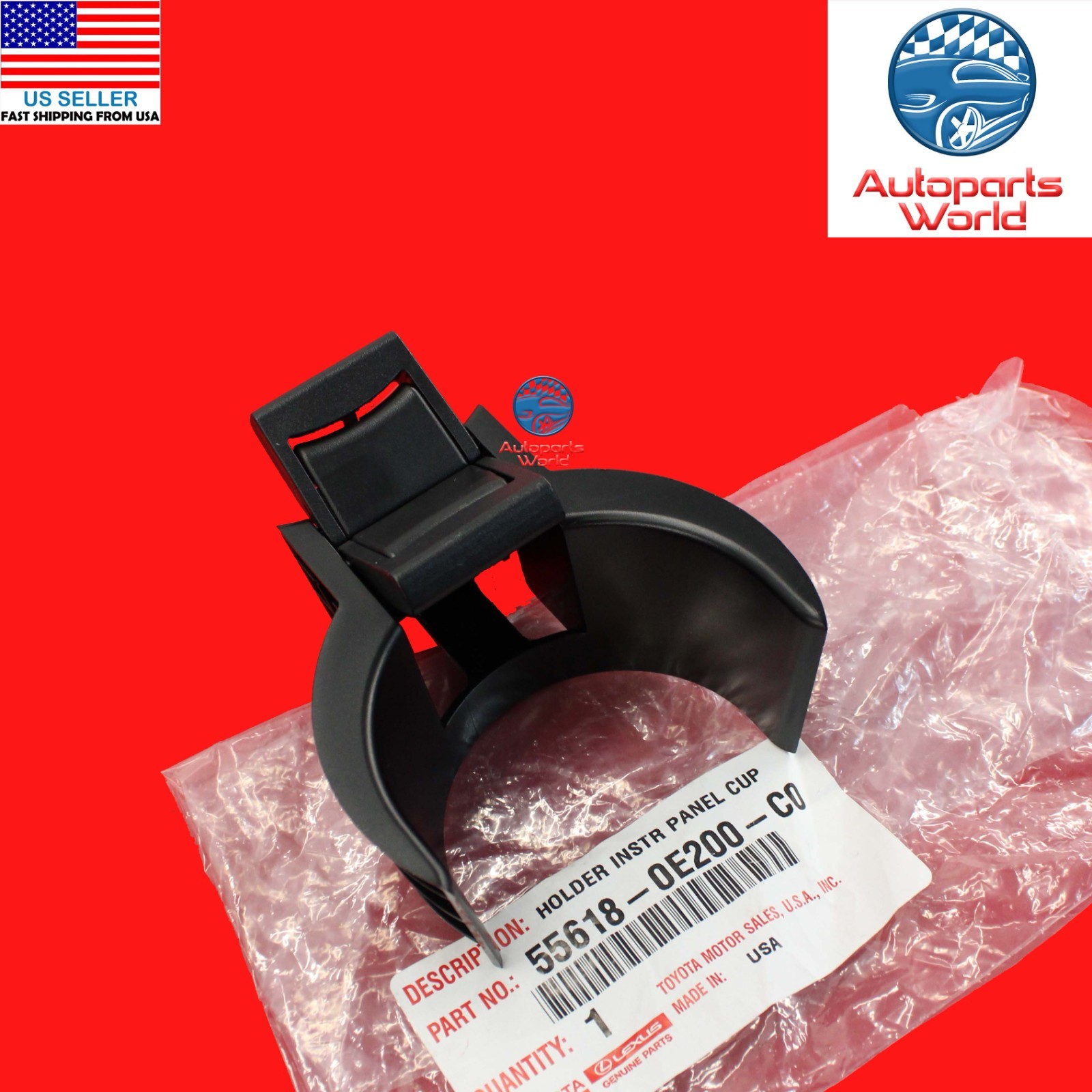 GENUINE TOYOTA 17-19 HIGHLANDER CONSOLE CUP HOLDER INSERT DIVIDER 55618-0E200-C0