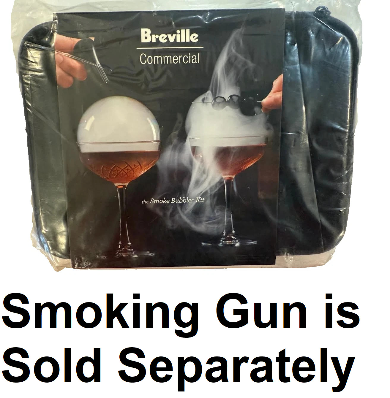 Smoke Bubble Cocktail Kit Bar Set For Use w/ Breville Smoking Gun CSM001BLK0NNA1