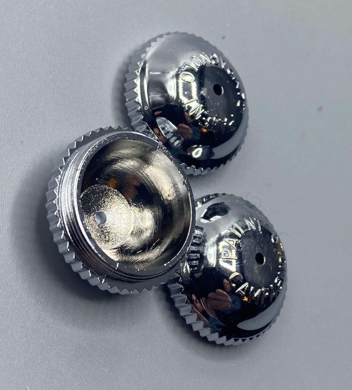 NEW Campagnolo SL Superleggera Chromed Plastic Pedal Dust Cap (1) *Reproduction*