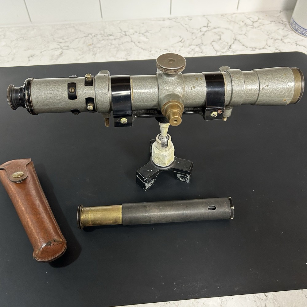 Vintage Transit Level  & Dietzgen Handheld Sight Level