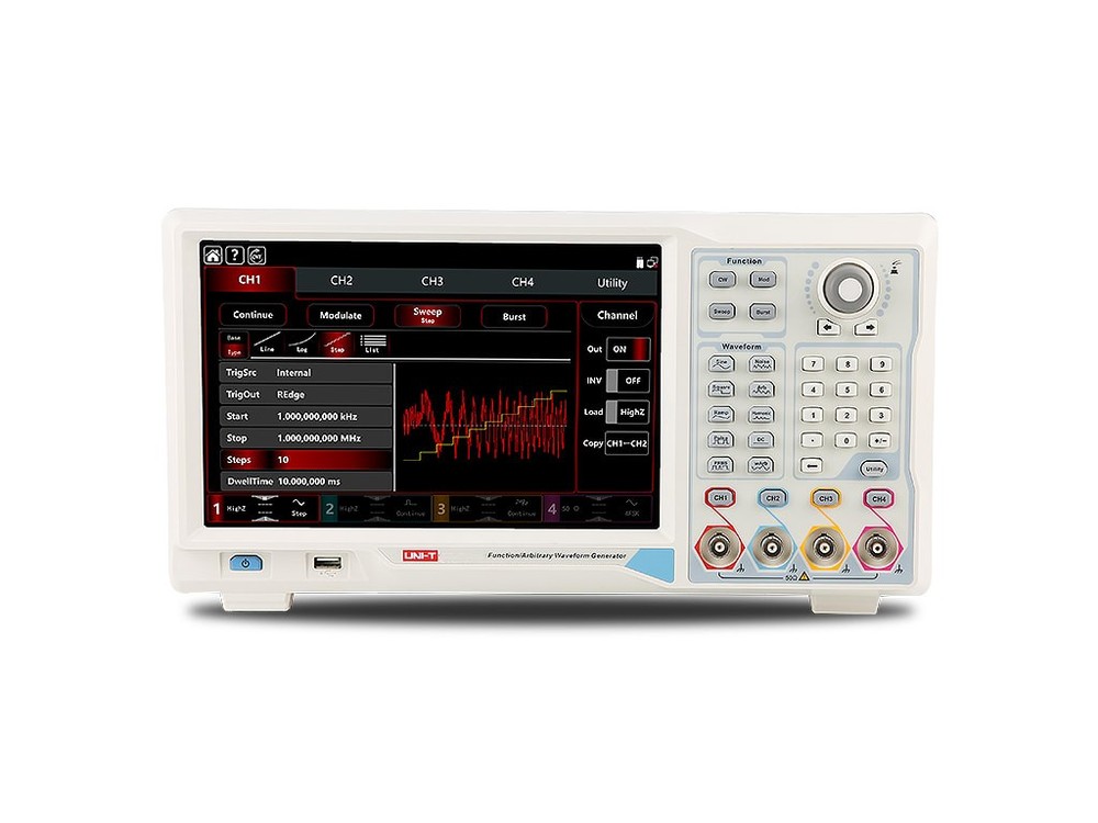 UNI-T UTG9504T - Function / Arbitrary Waveform Generator (4 Channel / 500 MHz)