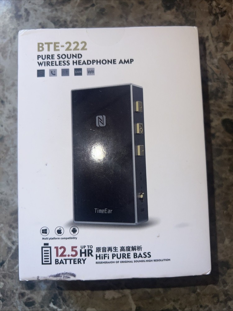 TimeEar BTE-222 Wire Headphone Amp Titanium Gray