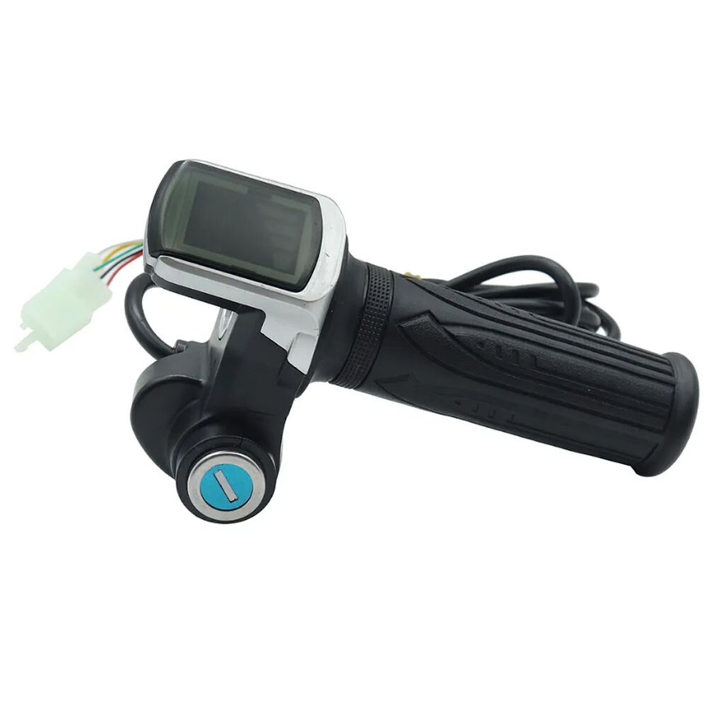 1PC 48V Ebike Throttle 6 Wires Throttle Automatic Cruise High-Speed Function