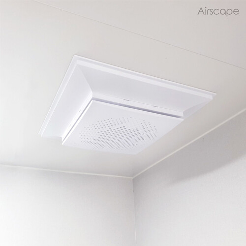 Bathroom ceiling Ventilation Backdraft air Damper AirScape with bigger bracket