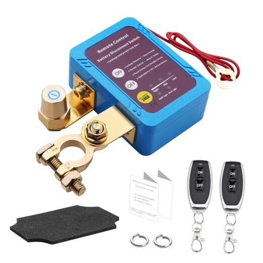 Kill Switch with 12V 240A Remote Battery Disconnect Switch Smart Voltage Kill