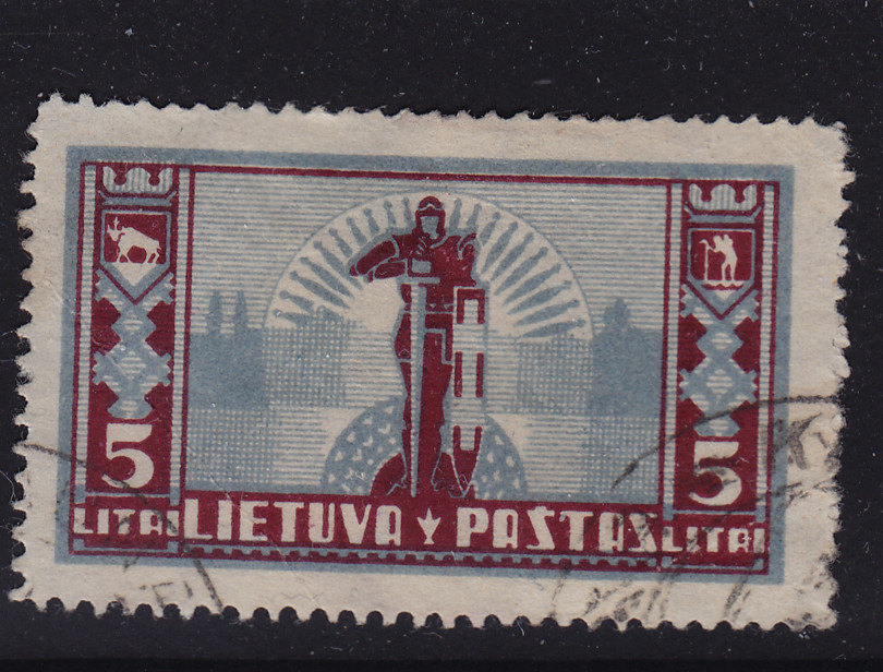 Lithuania 1934 used #287 stamp with black cancel