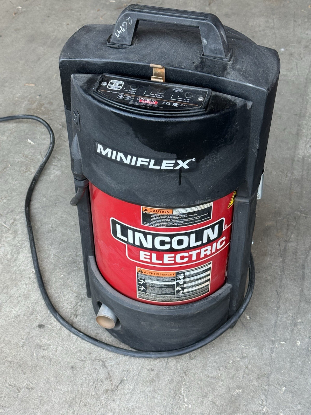 Lincoln Electric Miniflex Portable Welding Fume Extractor 120V Very Clean Filter