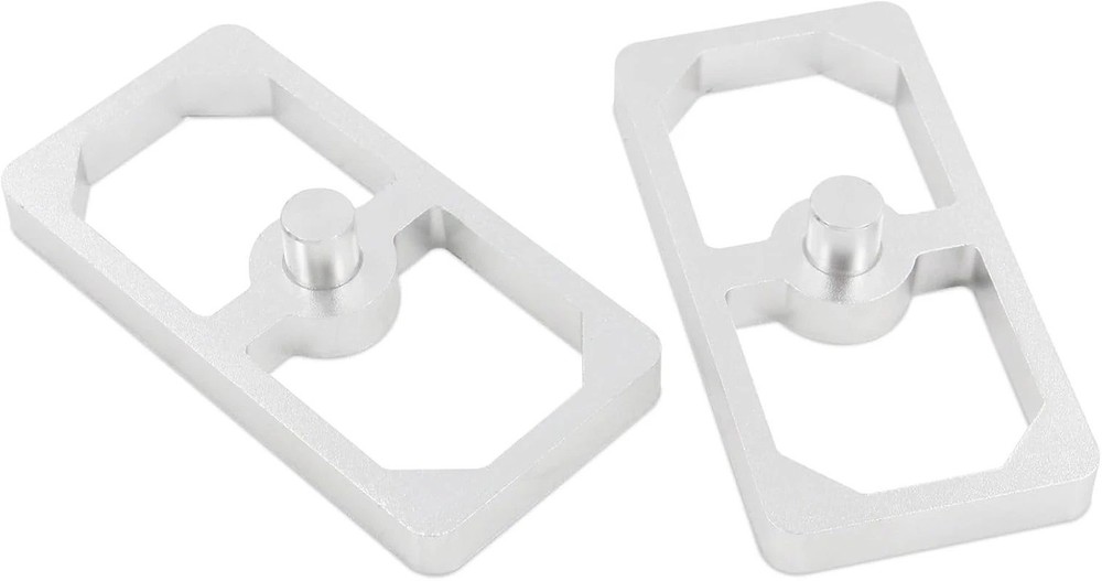Universal Aluminum Leaf Spring Lowering Block Kit Versatile for 2 Pack 0.5 Inch