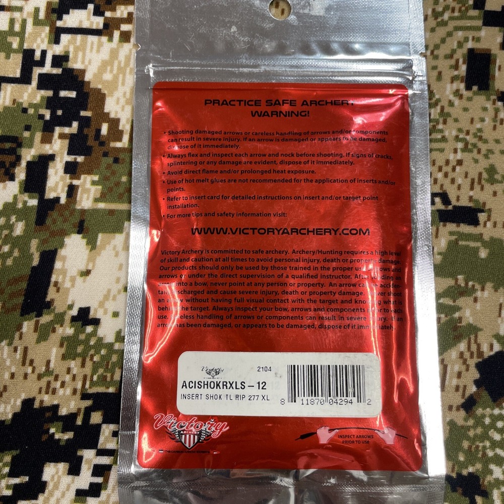 Victory Archery Insert Shok TL RIP 277 XL 75
