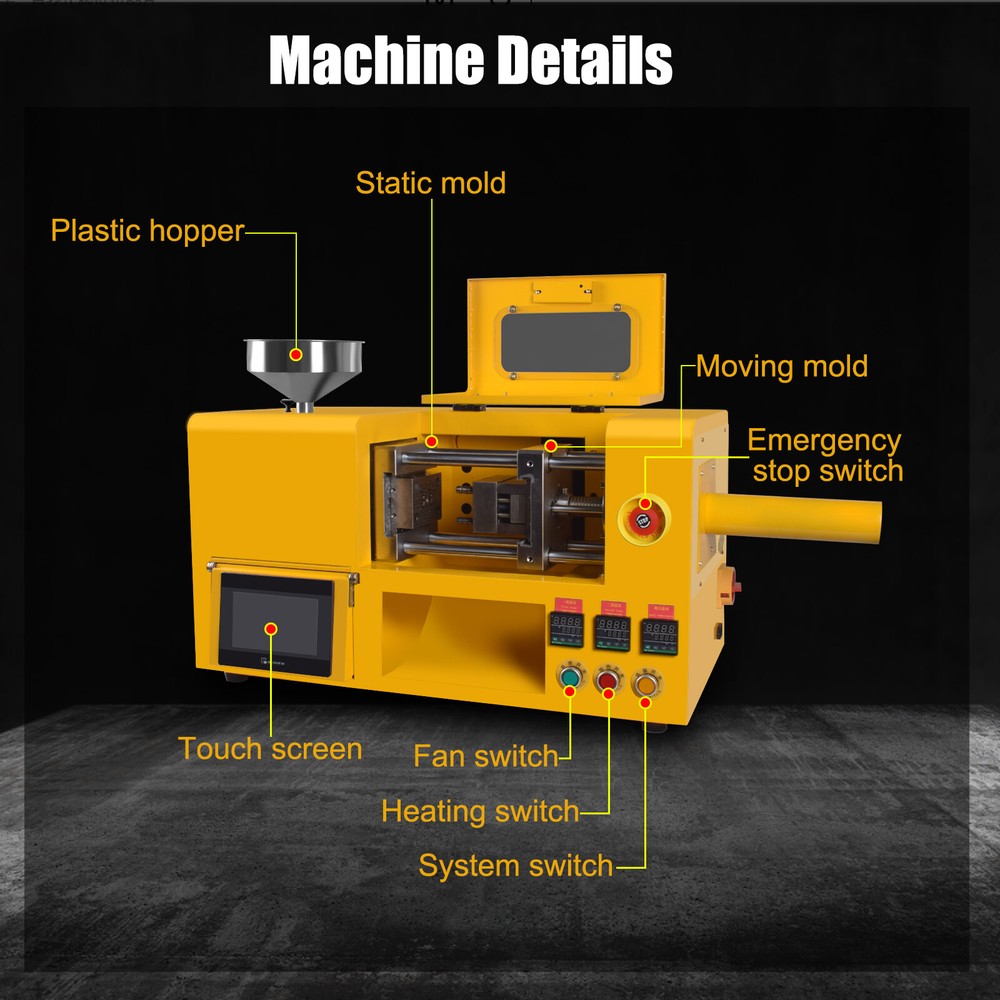 3T Injection Molding Machine Automatic Plastic Processing Mold Machine 220V/110V