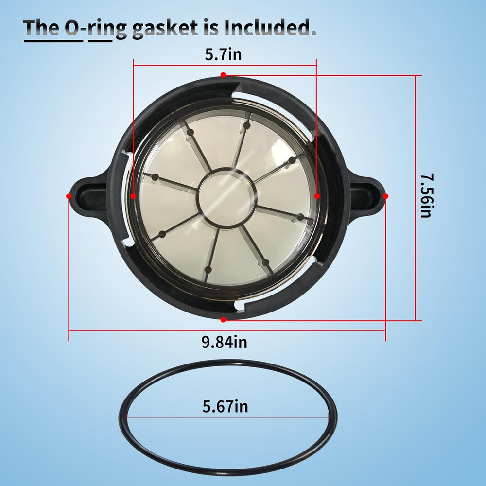 Upgraded Pool Pump Basket Cover Replacement Lid Compatible with Splapool Purelin