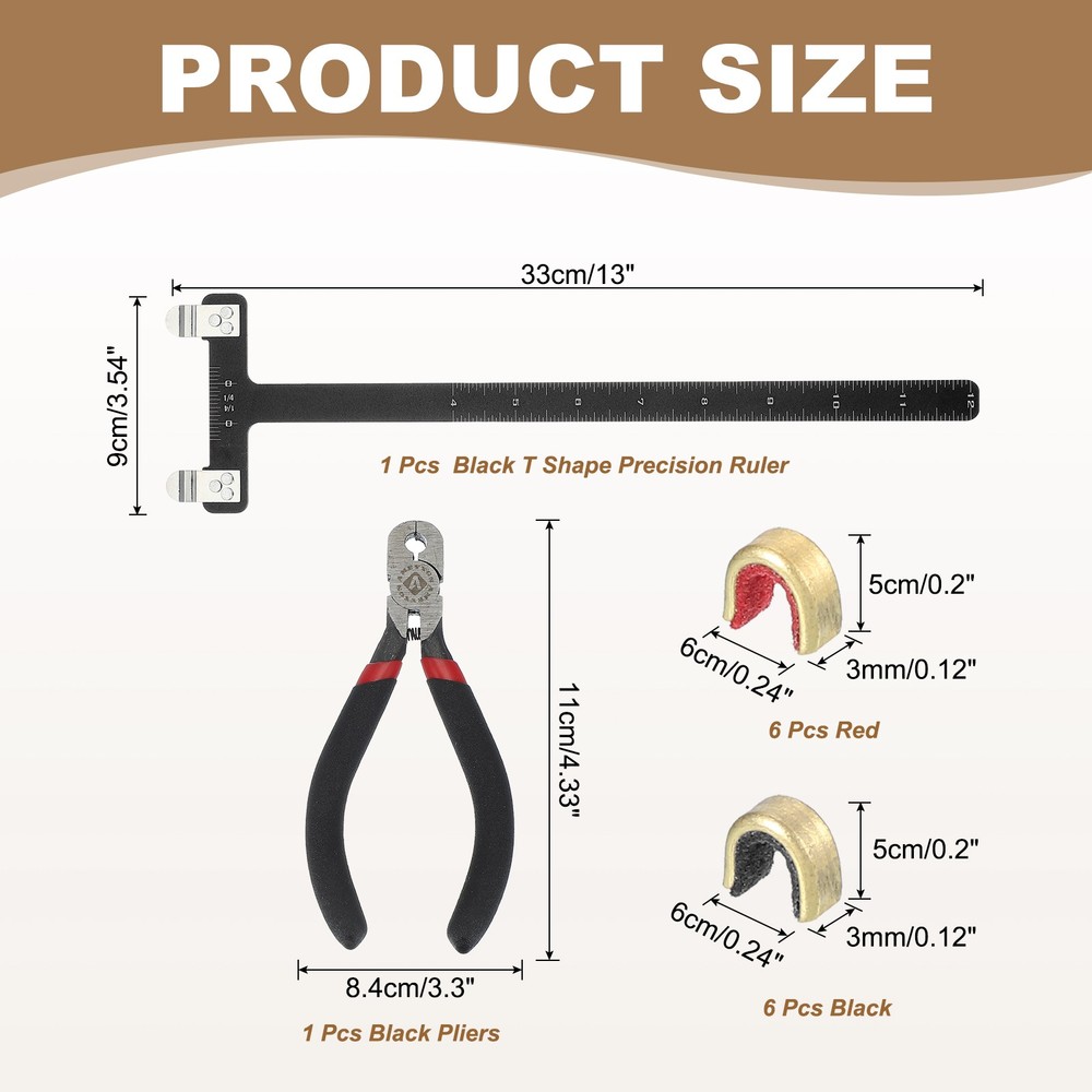 Archery Bows Square 33x9mm for Recurve Compound Bowstrings Archery Black