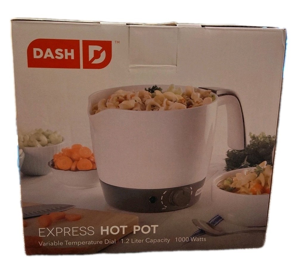 Dash Express Electric Cooker Hot Pot Variable Temperature Control 1.2L 1000W