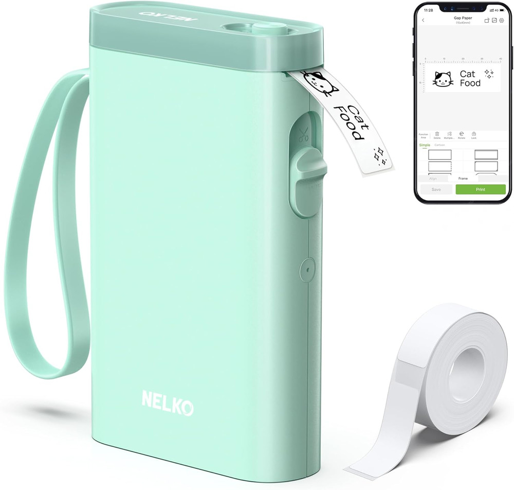 Label Maker Machine w/ Tape,P21 Bluetooth Label Printer,Wireless Mini Label Make