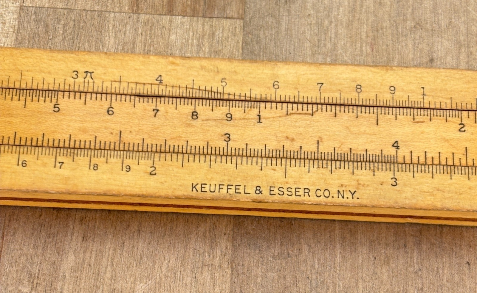 Vintage 1920s K & E Beginners Slide Rule 4058c Keuffel & Esser Wood
