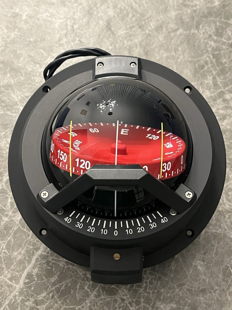 Ritchie BN-202 Navigator Compass - Bulkhead Mount - Black