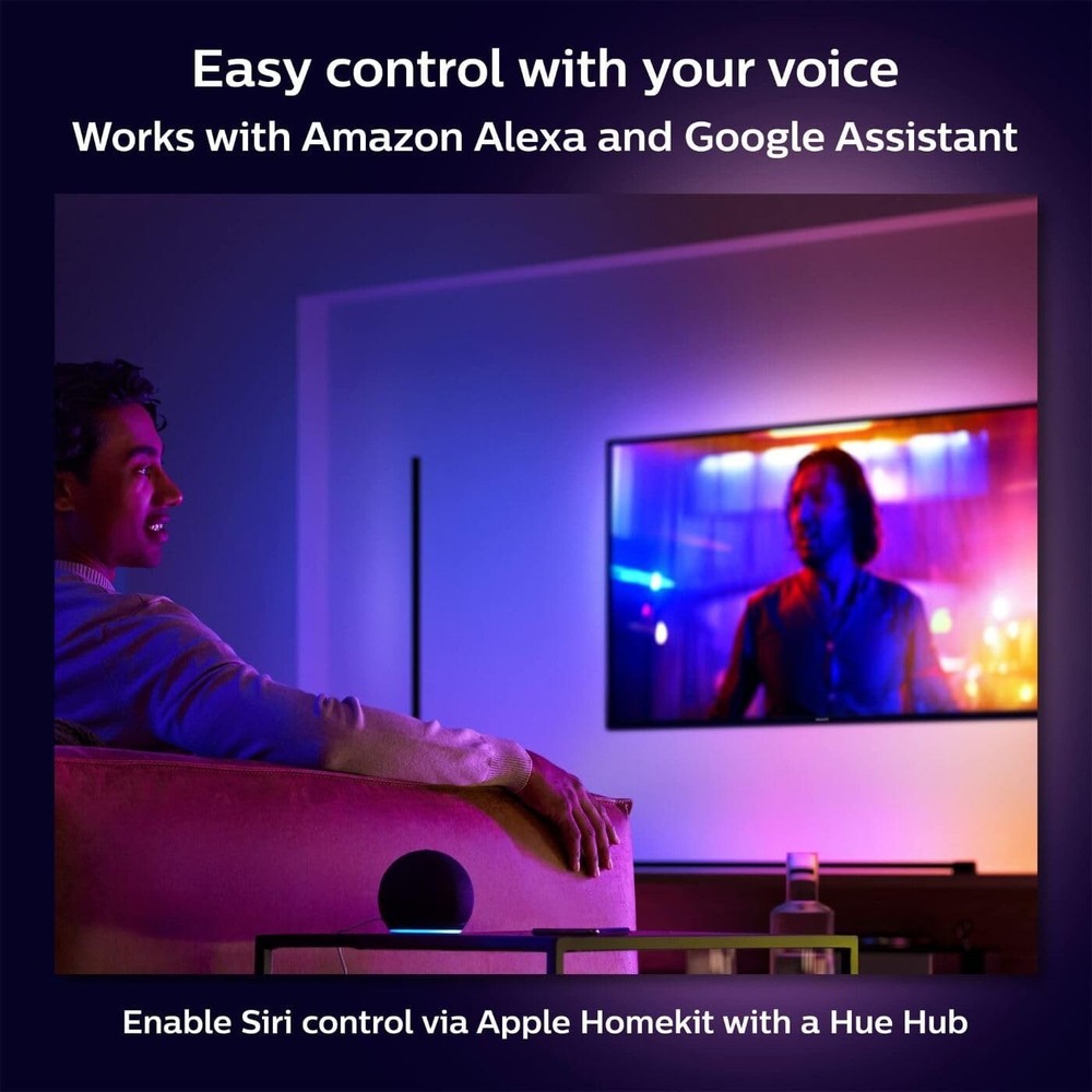 Philips Hue Gradient Signe 57.4" Floor Lamp - Black