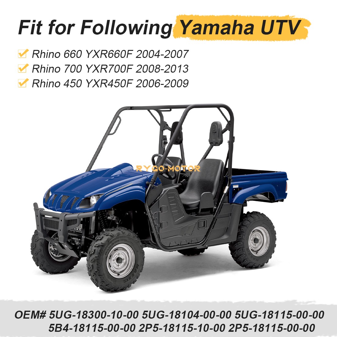 Gear Shifter Assembly With Shift Rod For Yamaha UTV Rhino 660 700 450 2004-2013