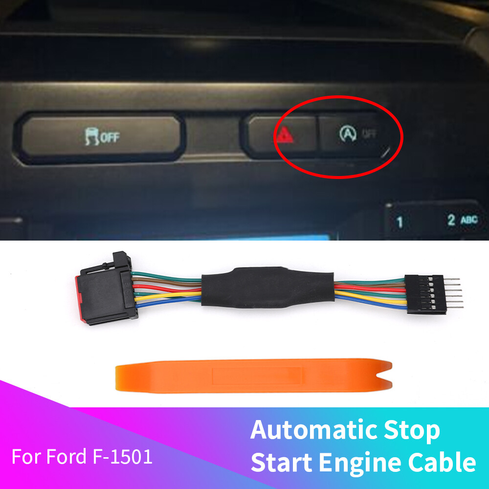 For RHD Ford F150 Double Button Auto Stop Start System Connector Cable Eliminator