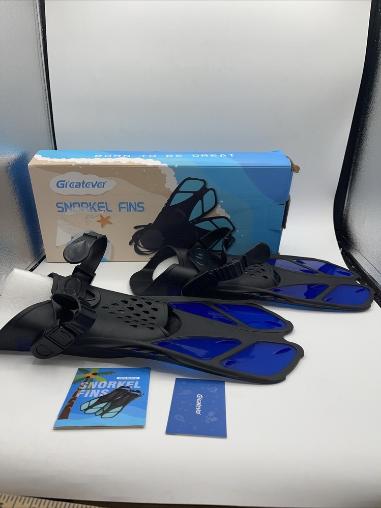 Greatever Snorkel Fins - Black Size Small Open Box