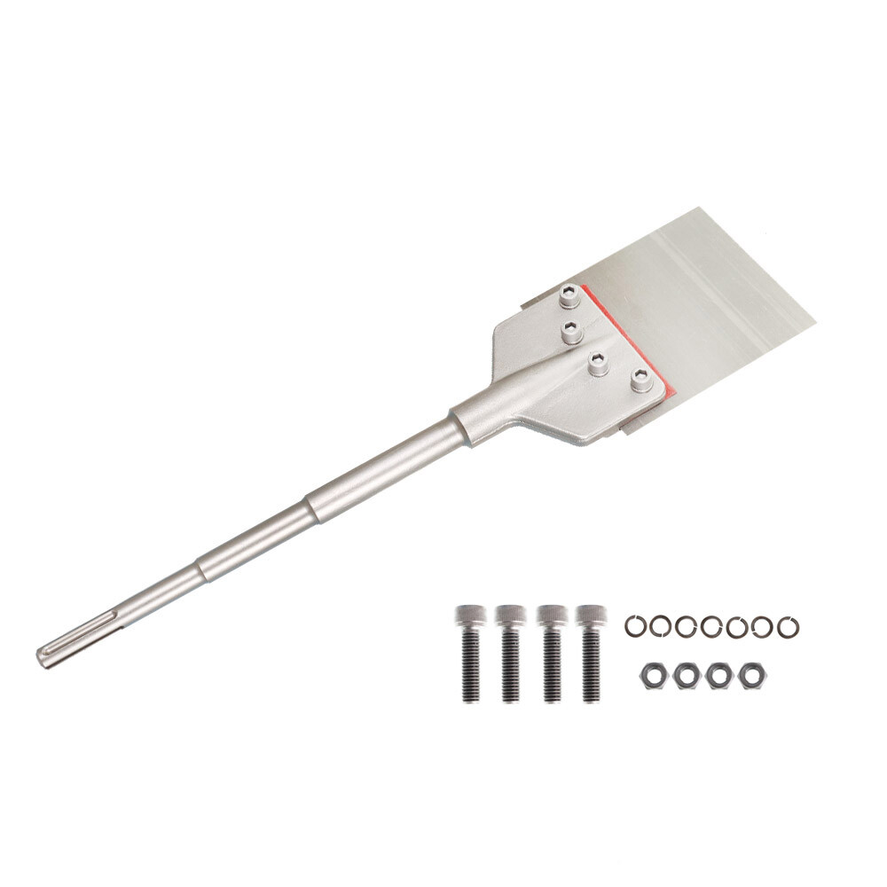 6" × 25" SDS Max Floor Scraper 6" Wide Tile Removal Bit and Heavy Duty Blade New