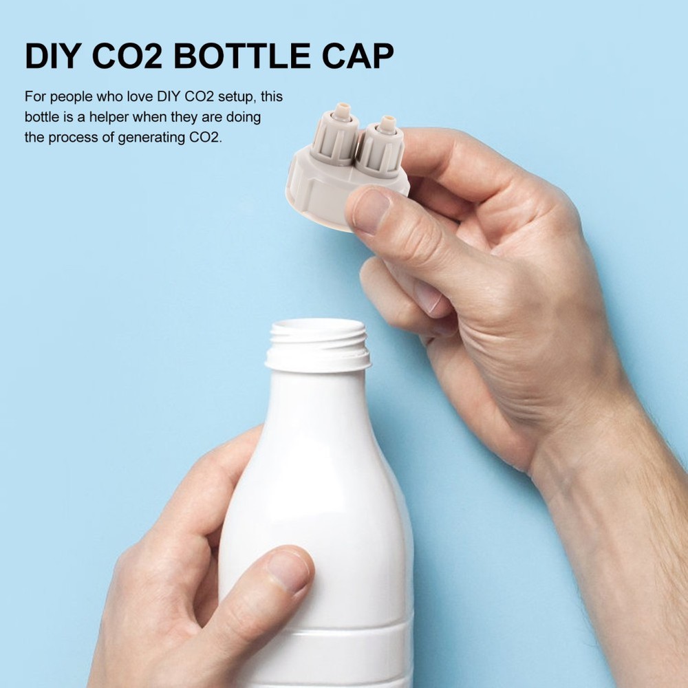 2 Pcs Bottle Cap Hatchery Diffuser Bottles with Caps for Aquarium