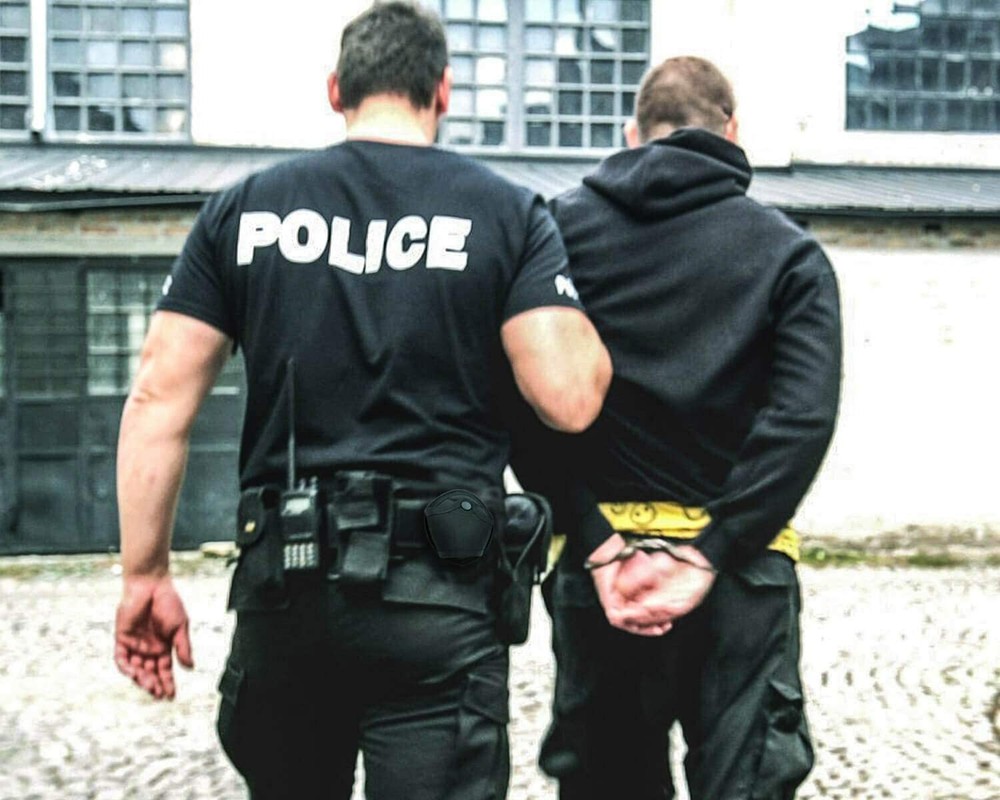 Black Open Top Handcuff Case Quick Release Cuff Holder for Belt Handcuff Holder