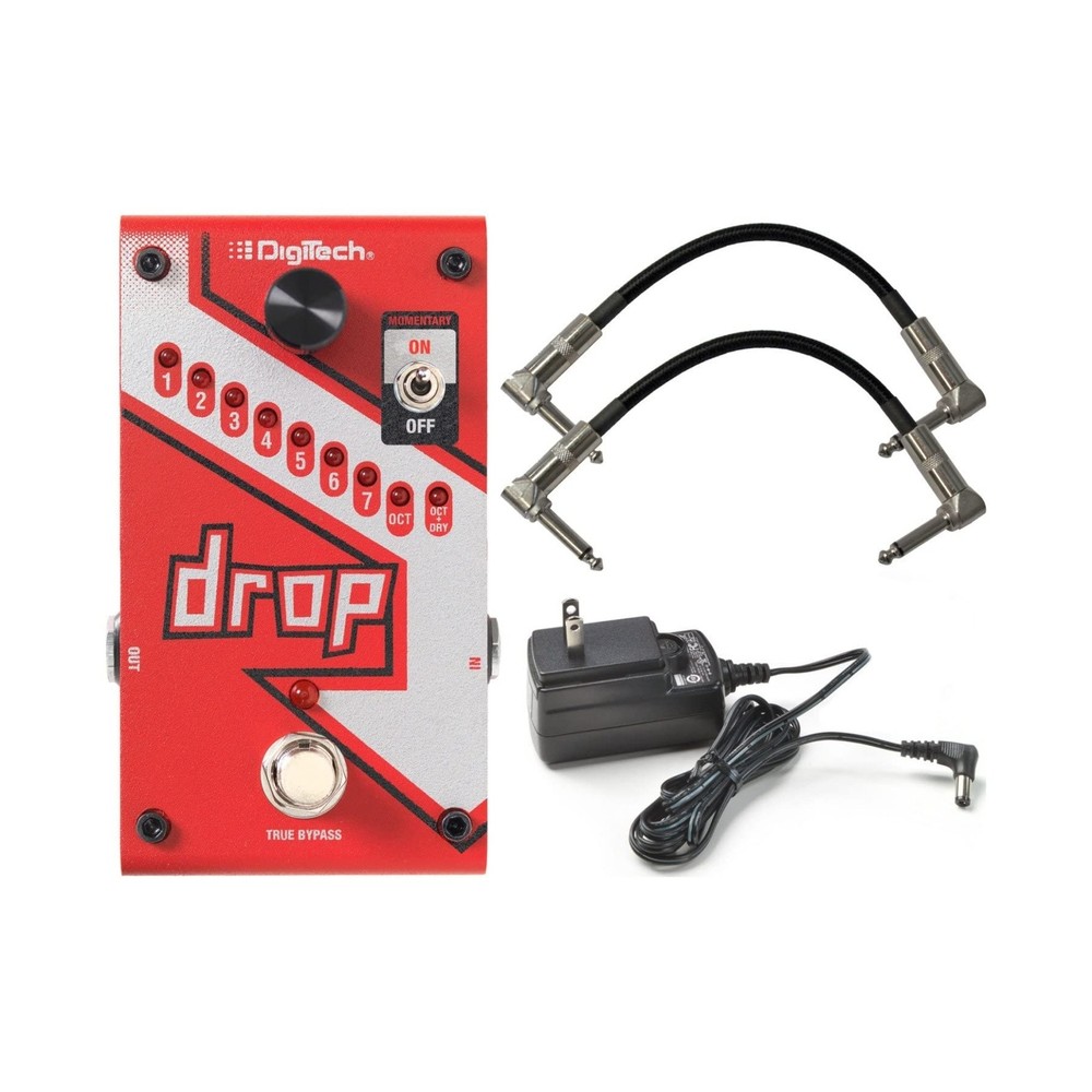 Digitech DROP Compact Polyphonic Drop Tune Pitch Shift Pedal with Momentary L...