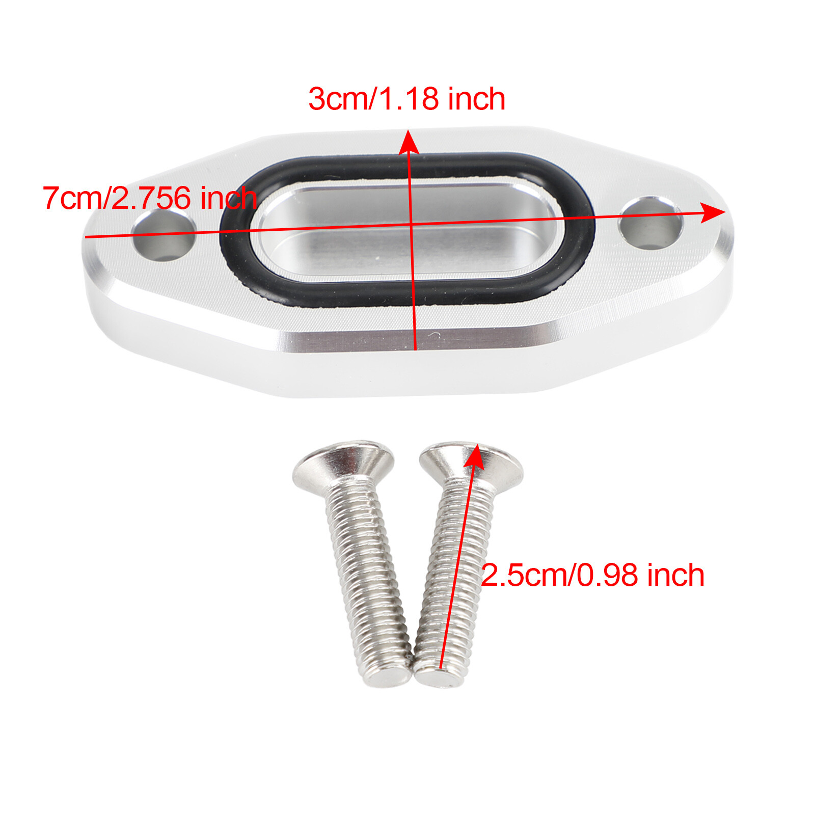 LS Oil Cooler Block Off Plate 1997-2013 LS1 LSX LS3 LS6 4.8L 5.3 5.7 USA