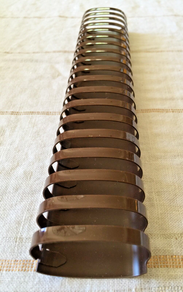 2 Inch Wide Diameter Brown Plastic Comb Binding 11 Inches Long
