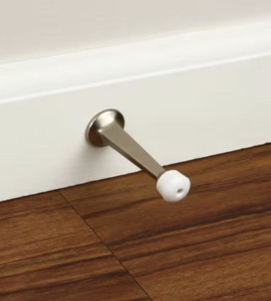 Everbilt Satin Nickel Solid Door Stop, Prevents Wall Damage (20 PACK)