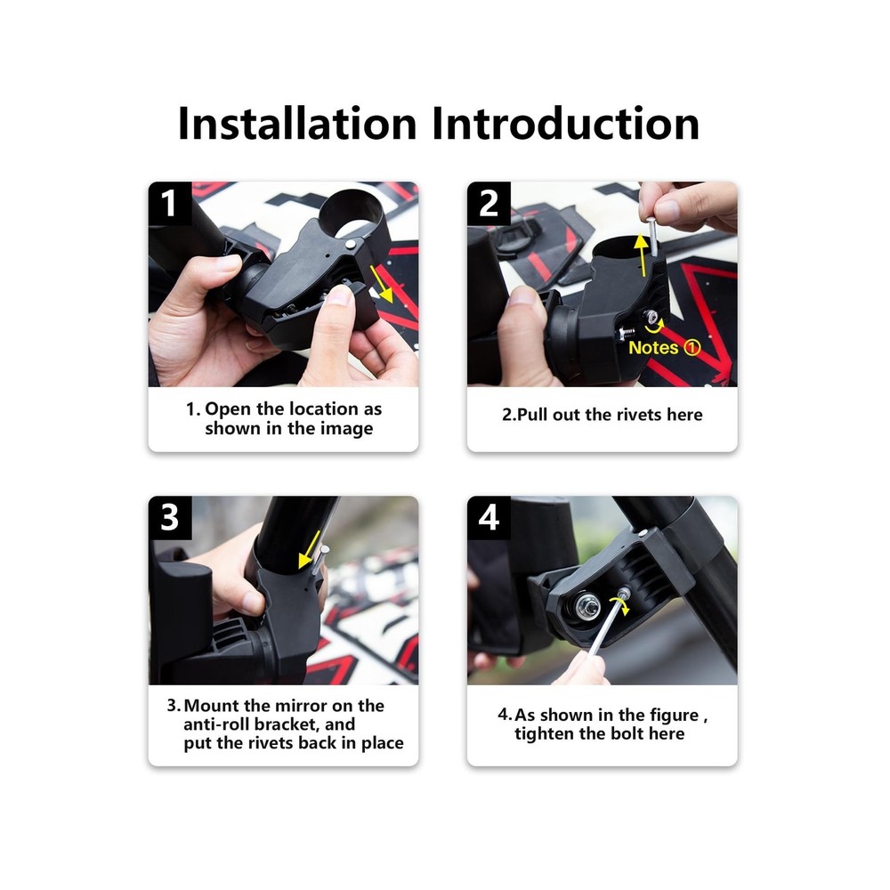 UTV Side Mirrors,You No Longer Need to Adjust by Hand,Innovative Automatic Re...