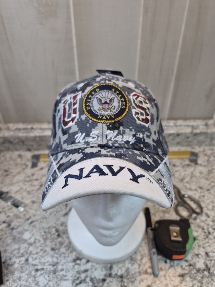 US Navy Digital Camo Baseball Cap Hat Official Licensed Product Adjustable