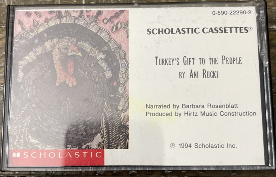 Scholastic Turkeys Get To The People  Cassette Tape
