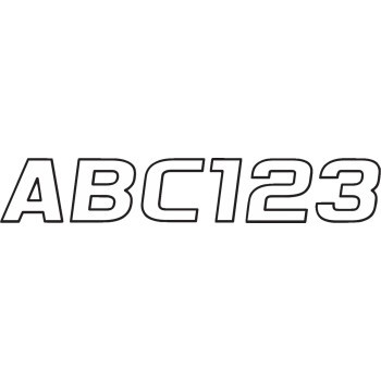 I.D. Sticker Kit - 700 Series - White