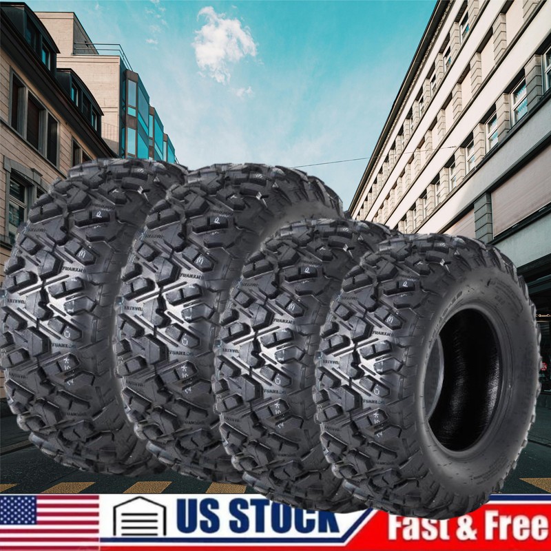 Set 4 27x9-14 27x9x14 & 27x11-14 27x11x14 ATV UTV All Terrain 6PR Mud Trail Tire
