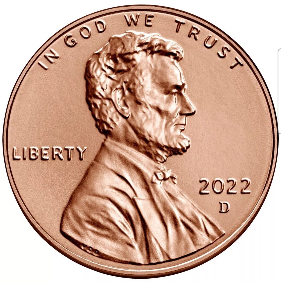 2022  D   Lincoln Shield Cent - GEM BU From Mint Roll