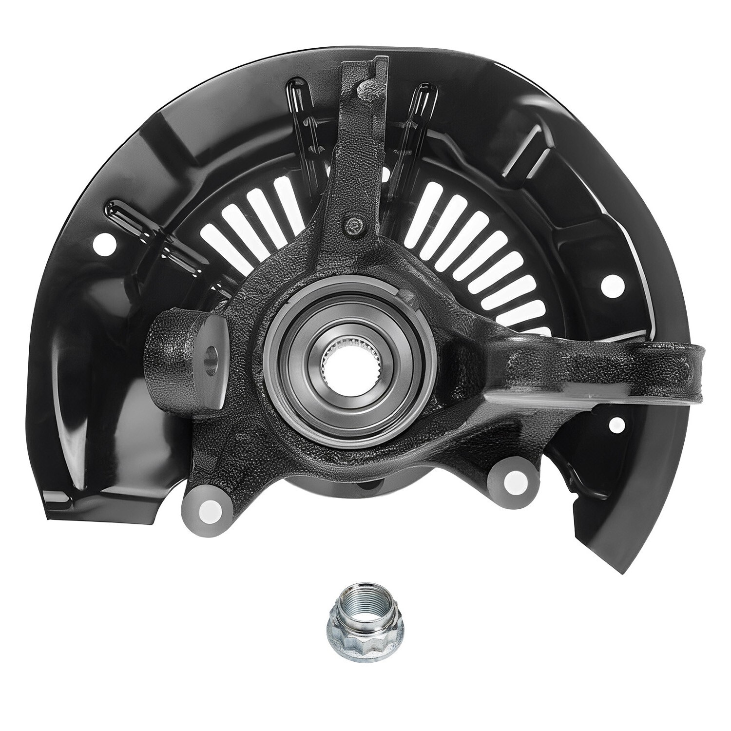 AWD Pair Front Steering Knuckles Wheel Hub Bearings for 2011-2017 Toyota Sienna