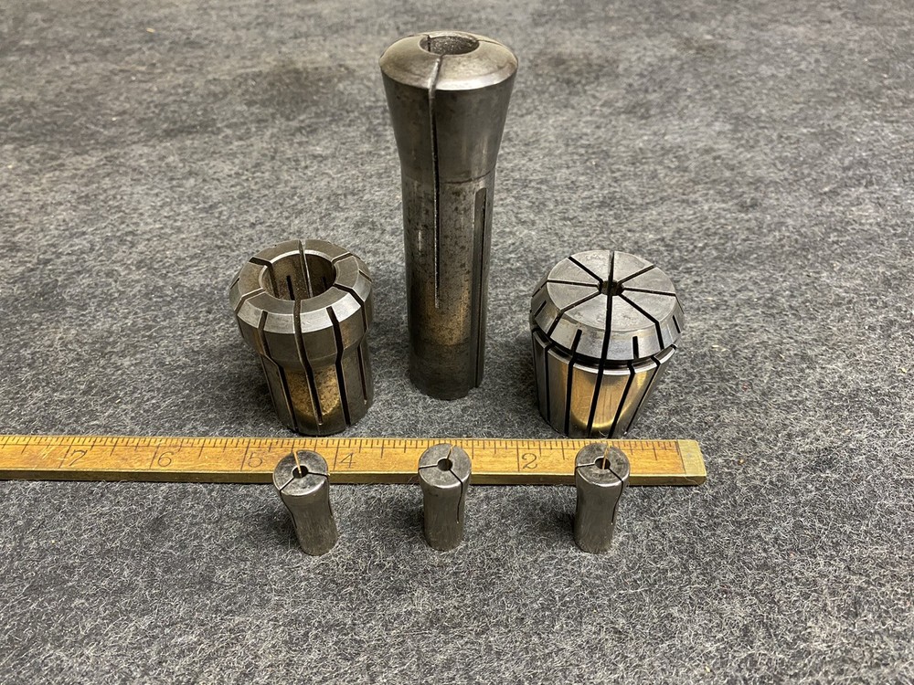 6 Machine Collets End Mill Tool Holding Assorted Sizes