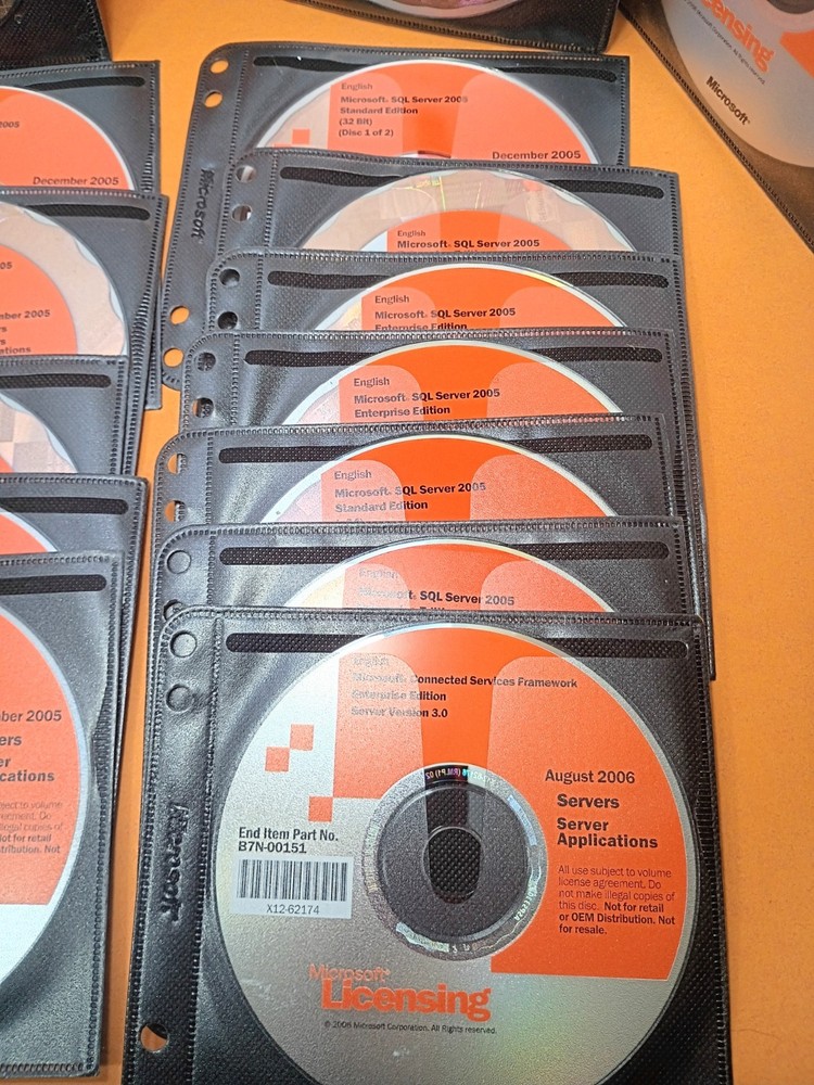 🔥 Used Microsoft licensing SQL Server Visual Studio Office Client Software CD
