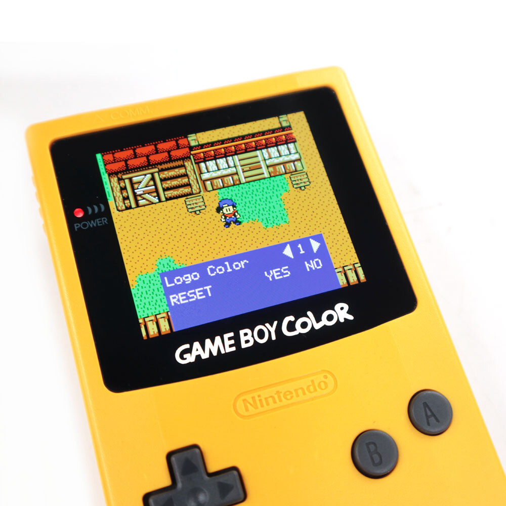 Touch Laminated OLED Screen AMOLED Screen+Pre-cut Case W/1500mAh Battery For GBC
